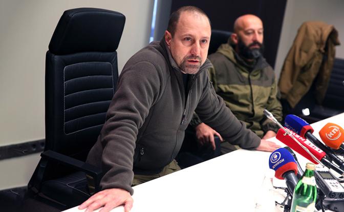 На фото: политик, военный, командир батальона «Восток» вооруженных сил ДНР Александр Ходаковский