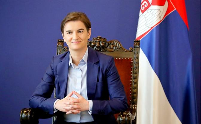 На фото: премьер-министр Сербии Ана Брнабич